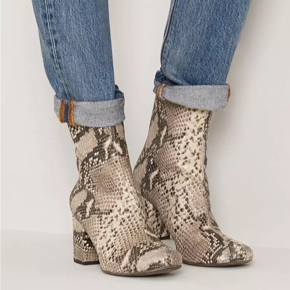 Free people snake skin boots